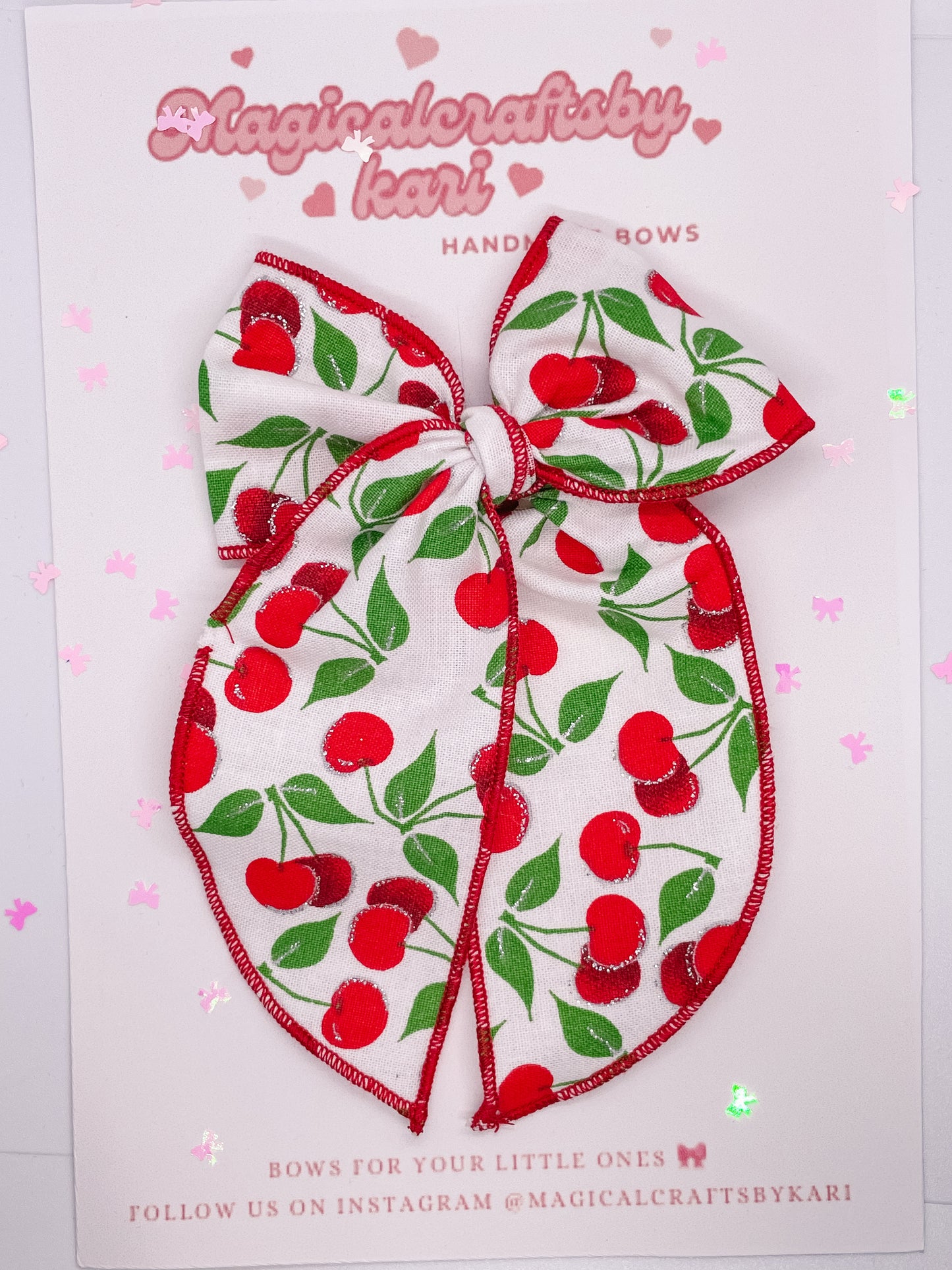 Glittery cherry’s 🍒