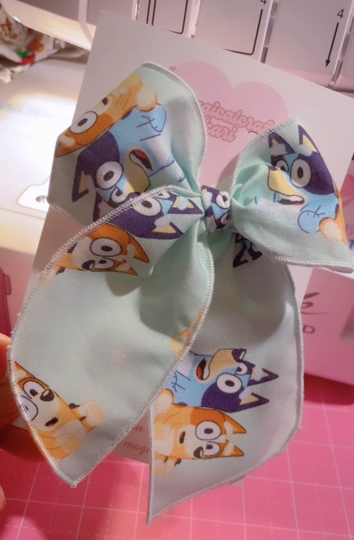 Bluey and Bingo Bow