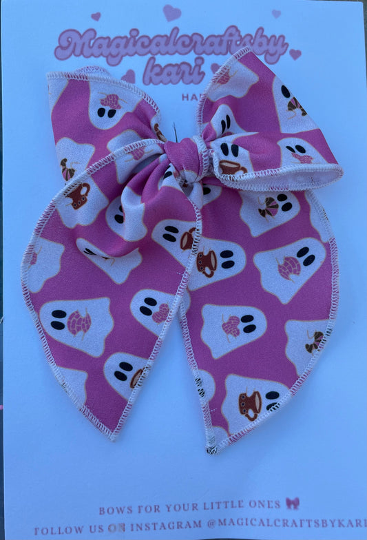 Cafecito ghost bow 🤎🥐✨