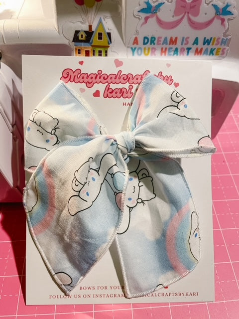 Blue Rainbow Sky Fable Bow