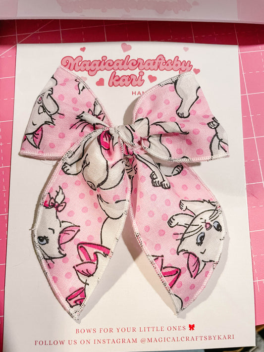Pink Kitty Bow